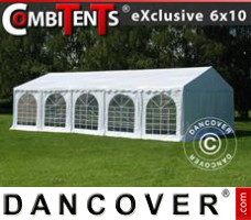 Juhlateltat Exclusive CombiTents® 6x10m, 3-in-1, Valkoinen